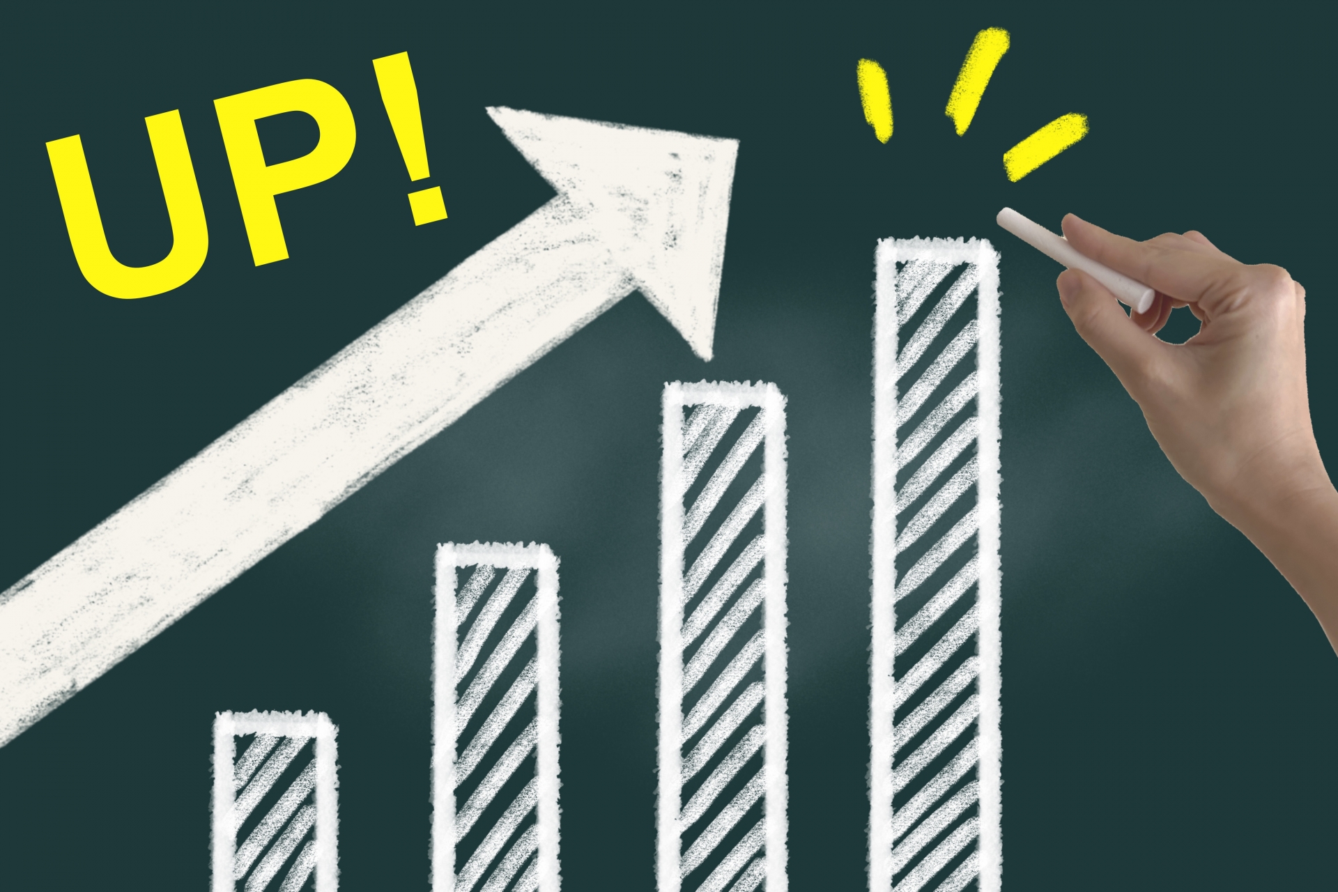 オウンドメディアコンサルの費用対効果と、PV数・コンバージョン数が右肩上がりに上昇するグラフ。