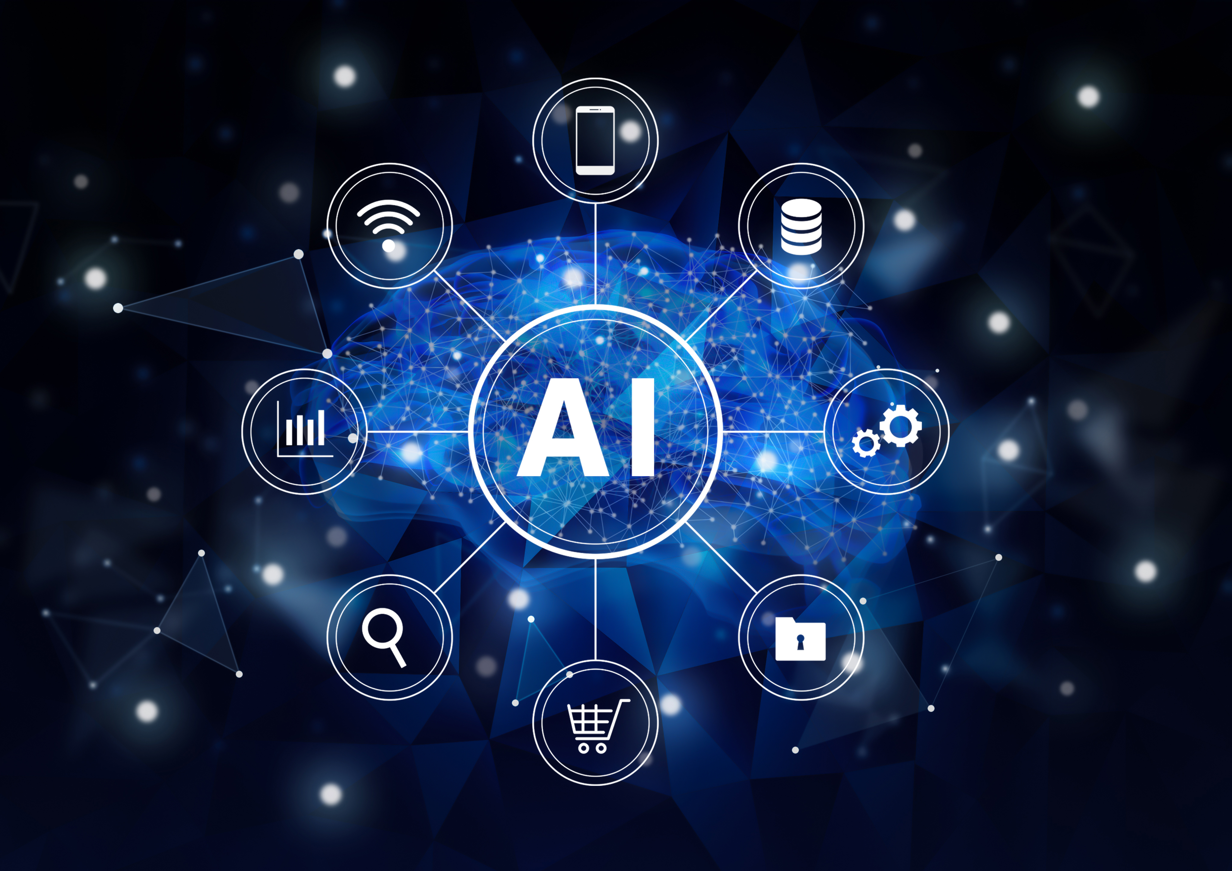 デザインとテクノロジーの融合によるメディアの進化。AIを活用してユーザー行動を分析し、パーソナライズされた最適な体験を届ける次世代のオウンドメディア運用のイメージ。