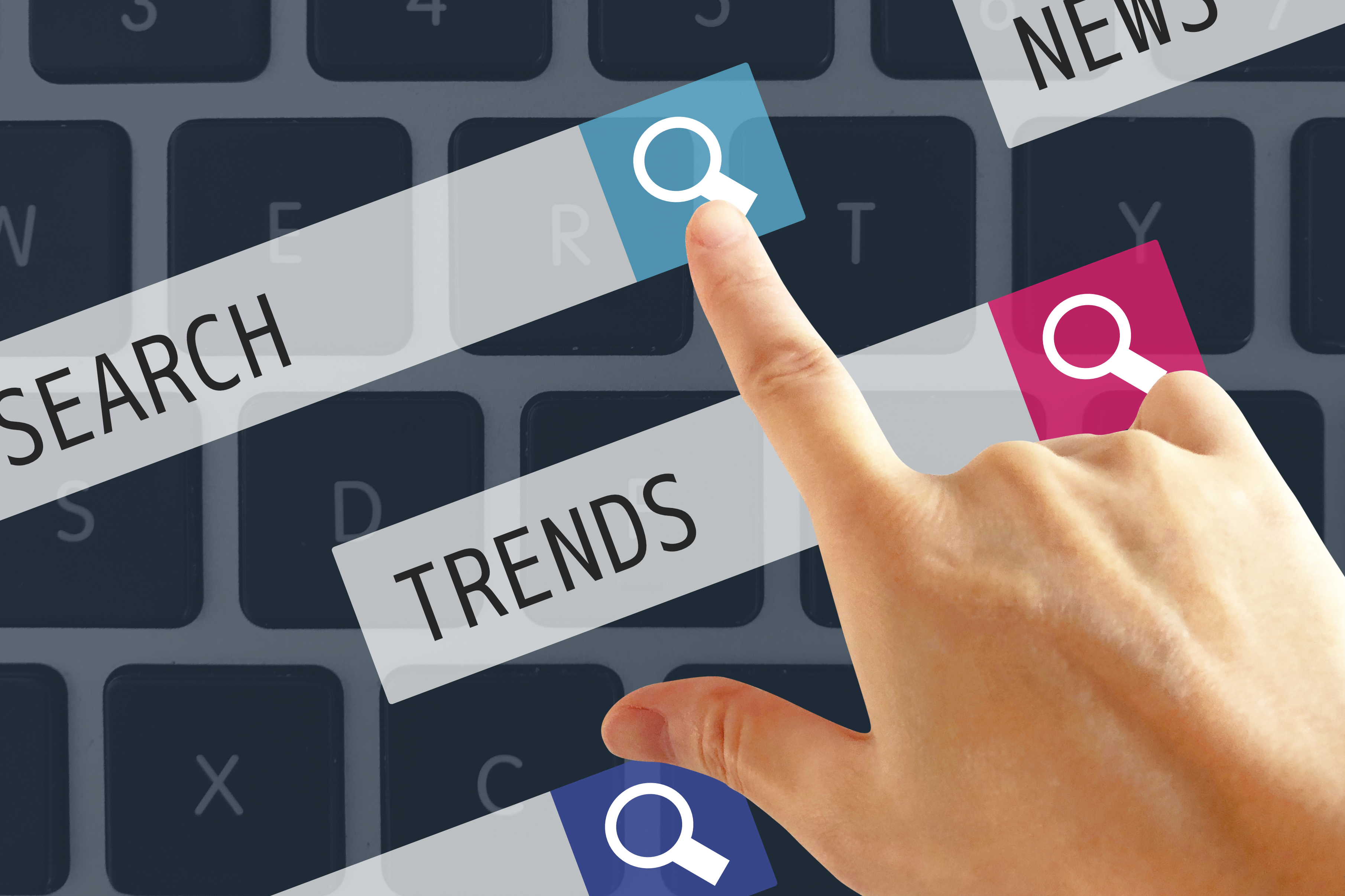 オウンドメディアのデザインを通じて心地よい読書体験を得るユーザー。知りたい基礎知識をスムーズに検索し、満足度の高いWebサイトを利用している様子。